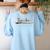 Teacher Teaching Camouflage Vintage Inspired Distressed Camo For Men Women Women's Sweatshirt Back Print Light Blue Teacher Teaching Camouflage Vintage Inspired Distressed Camo For Men Women Women's Sweatshirt Back Print Light Blue