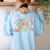 Teacher Testing Shirt It's A Good Day To Do Best Groovy Women's Sweatshirt Back Print Light Blue