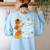 Teacher Thanksgiving I Teach The Cutest Turkeys In The Patch Women's Sweatshirt Back Print Light Blue Teacher Thanksgiving I Teach The Cutest Turkeys In The Patch Women's Sweatshirt Back Print Light Blue