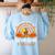 Teacher Thanksgiving Thankful For My Second Grade Turkeys Women's Sweatshirt Back Print Light Blue Teacher Thanksgiving Thankful For My Second Grade Turkeys Women's Sweatshirt Back Print Light Blue