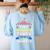 Teacher Tiny Human Tamer This My Circus These Are My Monkeys Women's Sweatshirt Back Print Light Blue Teacher Tiny Human Tamer This My Circus These Are My Monkeys Women's Sweatshirt Back Print Light Blue