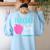 Teacher Of Tiny Humans Preschool Pre K Kindergarten Teacher Women's Sweatshirt Back Print Light Blue Teacher Of Tiny Humans Preschool Pre K Kindergarten Teacher Women's Sweatshirt Back Print Light Blue