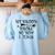 Teacher Witch Halloween My Broom Broke So Now I Teach For Men Women Women's Sweatshirt Back Print Light Blue