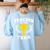 Teacher Of The Year For Men Women Women's Sweatshirt Back Print Light Blue