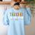 Teacher Of The Year Party Teacher Appreciation Women's Sweatshirt Back Print Light Blue Teacher Of The Year Party Teacher Appreciation Women's Sweatshirt Back Print Light Blue