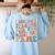 Teachers I Became A Teacher For The Money And Fame Men Women Women's Sweatshirt Back Print Light Blue Teachers I Became A Teacher For The Money And Fame Men Women Women's Sweatshirt Back Print Light Blue