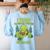 Teachers Day Women's Sweatshirt Back Print Light Blue Teachers Day Women's Sweatshirt Back Print Light Blue