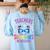 Teachers Are Just Superheroes In Disguise Back To School Women's Sweatshirt Back Print Light Blue Teachers Are Just Superheroes In Disguise Back To School Women's Sweatshirt Back Print Light Blue