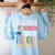 Teachers Are Just Superheroes In Disguise Back To School Women's Sweatshirt Back Print Light Blue Teachers Are Just Superheroes In Disguise Back To School Women's Sweatshirt Back Print Light Blue