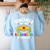 Teachers Are Just Superheroes In Disguise School Women Men Women's Sweatshirt Back Print Light Blue Teachers Are Just Superheroes In Disguise School Women Men Women's Sweatshirt Back Print Light Blue