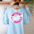 Come On Teachers Let's Go Teach Pink Back To School For Men Women Women's Sweatshirt Back Print Light Blue Come On Teachers Let's Go Teach Pink Back To School For Men Women Women's Sweatshirt Back Print Light Blue