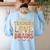 All Teachers Love Brains Shirt Halloween Teacher Women's Sweatshirt Back Print Light Blue All Teachers Love Brains Shirt Halloween Teacher Women's Sweatshirt Back Print Light Blue