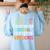 Teachers I Love My Job For All The Little Reasons Teacher Women's Sweatshirt Back Print Light Blue Teachers I Love My Job For All The Little Reasons Teacher Women's Sweatshirt Back Print Light Blue