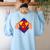 Teachers Are Superheroes 4th Grade Super Teacher Staff Men Women Women's Sweatshirt Back Print Light Blue Teachers Are Superheroes 4th Grade Super Teacher Staff Men Women Women's Sweatshirt Back Print Light Blue