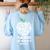 Teachers Are Worth It Red For Ed Women's Sweatshirt Back Print Light Blue Teachers Are Worth It Red For Ed Women's Sweatshirt Back Print Light Blue