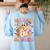 Teaching My Boos Ghost Halloween Costumes Teacher Men Women Women's Sweatshirt Back Print Light Blue Teaching My Boos Ghost Halloween Costumes Teacher Men Women Women's Sweatshirt Back Print Light Blue