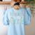 Teaching Preschool Teacher Tiny Humans Are My Favorite Women's Sweatshirt Back Print Light Blue Teaching Preschool Teacher Tiny Humans Are My Favorite Women's Sweatshirt Back Print Light Blue