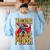 Teaching Is My Super Power Superhero Teacher Women's Sweatshirt Back Print Light Blue Teaching Is My Super Power Superhero Teacher Women's Sweatshirt Back Print Light Blue