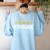 Team 6th Grade Hello Sixth Grade Crew Squad Teacher Kids Women's Sweatshirt Back Print Light Blue Team 6th Grade Hello Sixth Grade Crew Squad Teacher Kids Women's Sweatshirt Back Print Light Blue