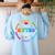 Team Ed Education Teacher Appreciation Back To School Women's Sweatshirt Back Print Light Blue Team Ed Education Teacher Appreciation Back To School Women's Sweatshirt Back Print Light Blue