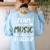 Team Music Teacher Camo Teacher Student Back To School Women's Sweatshirt Back Print Light Blue Team Music Teacher Camo Teacher Student Back To School Women's Sweatshirt Back Print Light Blue
