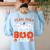 Team Para Boo Crew Halloween Ghost Paraprofessional Teacher Women's Sweatshirt Back Print Light Blue