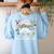 Technology Teacher Messy Bun Technology Teaching Women's Sweatshirt Back Print Light Blue Technology Teacher Messy Bun Technology Teaching Women's Sweatshirt Back Print Light Blue
