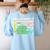 Tell Me About It Speech Language Pathology AAC Sped Teacher Women's Sweatshirt Back Print Light Blue Tell Me About It Speech Language Pathology AAC Sped Teacher Women's Sweatshirt Back Print Light Blue
