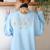 Test Day Teacher You Can Do Hard Things Heart Women Kids Women's Sweatshirt Back Print Light Blue Test Day Teacher You Can Do Hard Things Heart Women Kids Women's Sweatshirt Back Print Light Blue