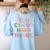 Test Day Teacher You Can Do Hard Things Women Kids Women's Sweatshirt Back Print Light Blue Test Day Teacher You Can Do Hard Things Women Kids Women's Sweatshirt Back Print Light Blue