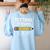 Testing Testing 123 Cute Test Day School Teacher Exam For Men Women Girls Kids Women's Sweatshirt Back Print Light Blue