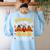 Thankful For My 5th Grade Turkeys Thanksgiving Teacher Fall Women's Sweatshirt Back Print Light Blue Thankful For My 5th Grade Turkeys Thanksgiving Teacher Fall Women's Sweatshirt Back Print Light Blue