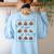 Thankful For Books Turkey Reading Book Lovers Fall Teacher Women's Sweatshirt Back Print Light Blue Thankful For Books Turkey Reading Book Lovers Fall Teacher Women's Sweatshirt Back Print Light Blue