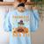 Thankful Math Turkey Teacher Happy Thanksgiving Women's Sweatshirt Back Print Light Blue Thankful Math Turkey Teacher Happy Thanksgiving Women's Sweatshirt Back Print Light Blue