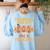 Thankful For My Pre K Turkeys Teacher Thanksgiving Men Women Women's Sweatshirt Back Print Light Blue Thankful For My Pre K Turkeys Teacher Thanksgiving Men Women Women's Sweatshirt Back Print Light Blue