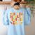 In My Thankful Teacher Era Autumn Thanksgiving Fall Season Women's Sweatshirt Back Print Light Blue In My Thankful Teacher Era Autumn Thanksgiving Fall Season Women's Sweatshirt Back Print Light Blue
