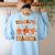 Thankful Teacher Retro Groovy Thanksgiving Fall Women Men Women's Sweatshirt Back Print Light Blue Thankful Teacher Retro Groovy Thanksgiving Fall Women Men Women's Sweatshirt Back Print Light Blue