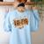 Thankful Teacher Shirts For Women Teach Thanksgiving Teacher Women's Sweatshirt Back Print Light Blue Thankful Teacher Shirts For Women Teach Thanksgiving Teacher Women's Sweatshirt Back Print Light Blue