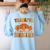 Thankful Teacher's Aide Thanksgiving Autumn Fall Women Men Women's Sweatshirt Back Print Light Blue Thankful Teacher's Aide Thanksgiving Autumn Fall Women Men Women's Sweatshirt Back Print Light Blue