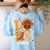 Thanksgiving Love Pre-K Teacher Turkey Autumn Fall For Men Women Girls Kids Women's Sweatshirt Back Print Light Blue