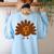 Thanksgiving Math Teacher Math Symbol Men Women Girls Kids Women's Sweatshirt Back Print Light Blue