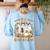 TK Boo Crew Preppy Halloween Floral Ghost TK Teacher Team TK Women's Sweatshirt Back Print Light Blue TK Boo Crew Preppy Halloween Floral Ghost TK Teacher Team TK Women's Sweatshirt Back Print Light Blue