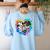 TK Teacher Transitional Kindergarten Heart Back To School Women's Sweatshirt Back Print Light Blue TK Teacher Transitional Kindergarten Heart Back To School Women's Sweatshirt Back Print Light Blue