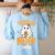 Toddler Boo Crew Babysitters Daycare Teacher Halloween Party Women's Sweatshirt Back Print Light Blue Toddler Boo Crew Babysitters Daycare Teacher Halloween Party Women's Sweatshirt Back Print Light Blue