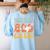 Toddler Teacher Boo Crew Ghost Groovy Halloween For Women Women's Sweatshirt Back Print Light Blue Toddler Teacher Boo Crew Ghost Groovy Halloween For Women Women's Sweatshirt Back Print Light Blue