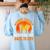 History Teacher Brings Past Back To Life Halloween Zombie Women's Sweatshirt Back Print Light Blue History Teacher Brings Past Back To Life Halloween Zombie Women's Sweatshirt Back Print Light Blue