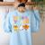Trick Or Teach Cute Halloween Teacher Women's Sweatshirt Back Print Light Blue Trick Or Teach Cute Halloween Teacher Women's Sweatshirt Back Print Light Blue