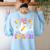 Trick Or Teach Groovy Halloween Teachers Women's Sweatshirt Back Print Light Blue Trick Or Teach Groovy Halloween Teachers Women's Sweatshirt Back Print Light Blue