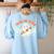 Trick Or Teach Groovy Retro Ghost Halloween Teacher Kids Women's Sweatshirt Back Print Light Blue Trick Or Teach Groovy Retro Ghost Halloween Teacher Kids Women's Sweatshirt Back Print Light Blue