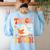Trick Or Teach Halloween Shirt For Teacher Kids Floral Ghost Women's Sweatshirt Back Print Light Blue Trick Or Teach Halloween Shirt For Teacher Kids Floral Ghost Women's Sweatshirt Back Print Light Blue